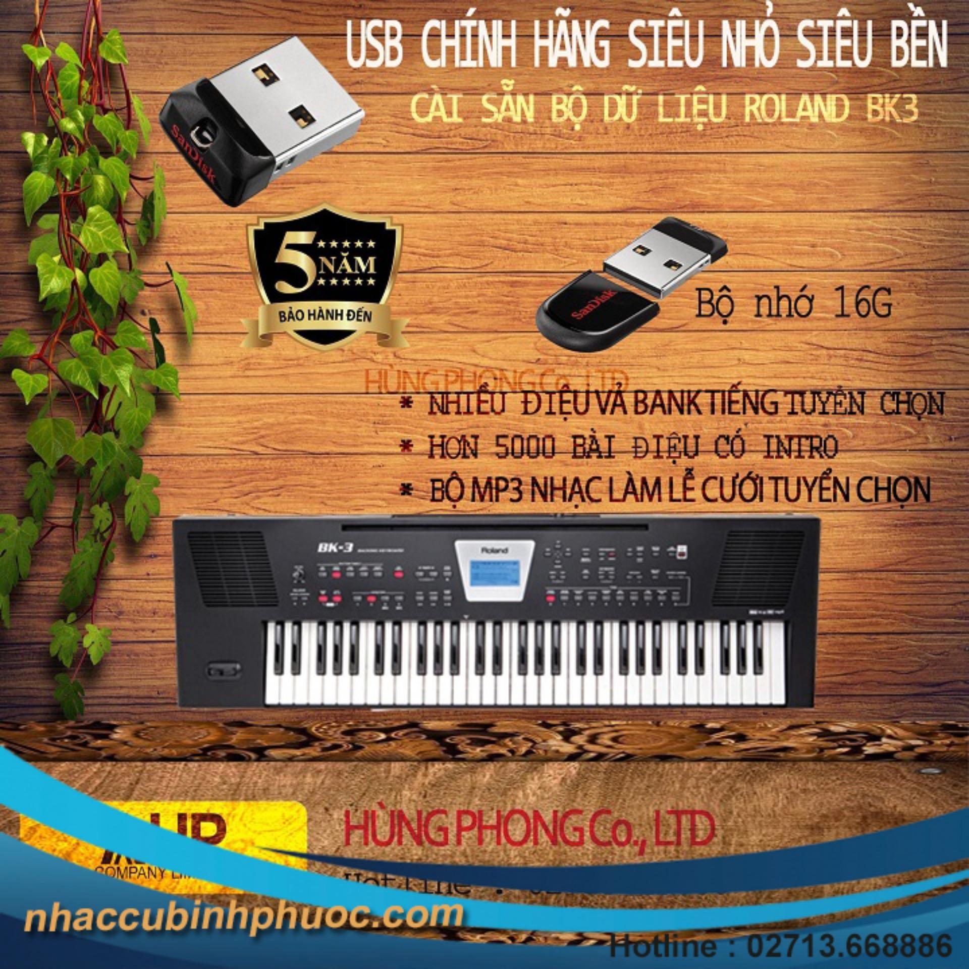 Đàn Organ Roland BK3 (BK-3) - Màu WH/ BK