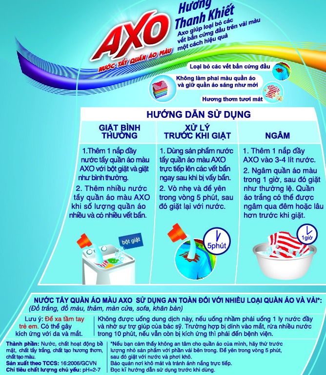 Nước Tẩy AXO Tinh Khiết 5L