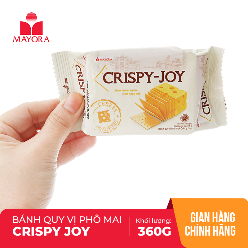 Bánh quy vị phô mai Crispy Joy 360g
