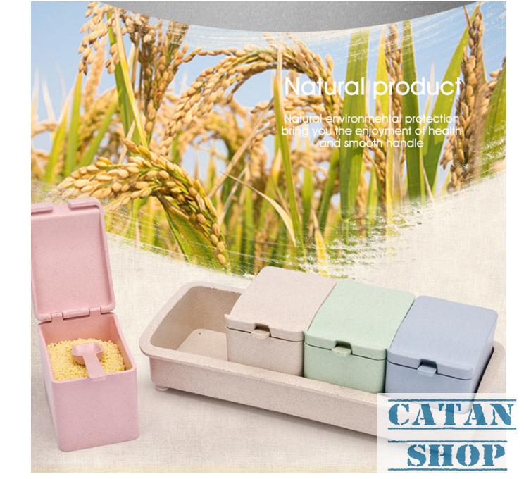 KHAY KỆ ĐỰNG GIA VỊ 4 NGĂN LÚA MẠCH GD88-KGVN-LMACH