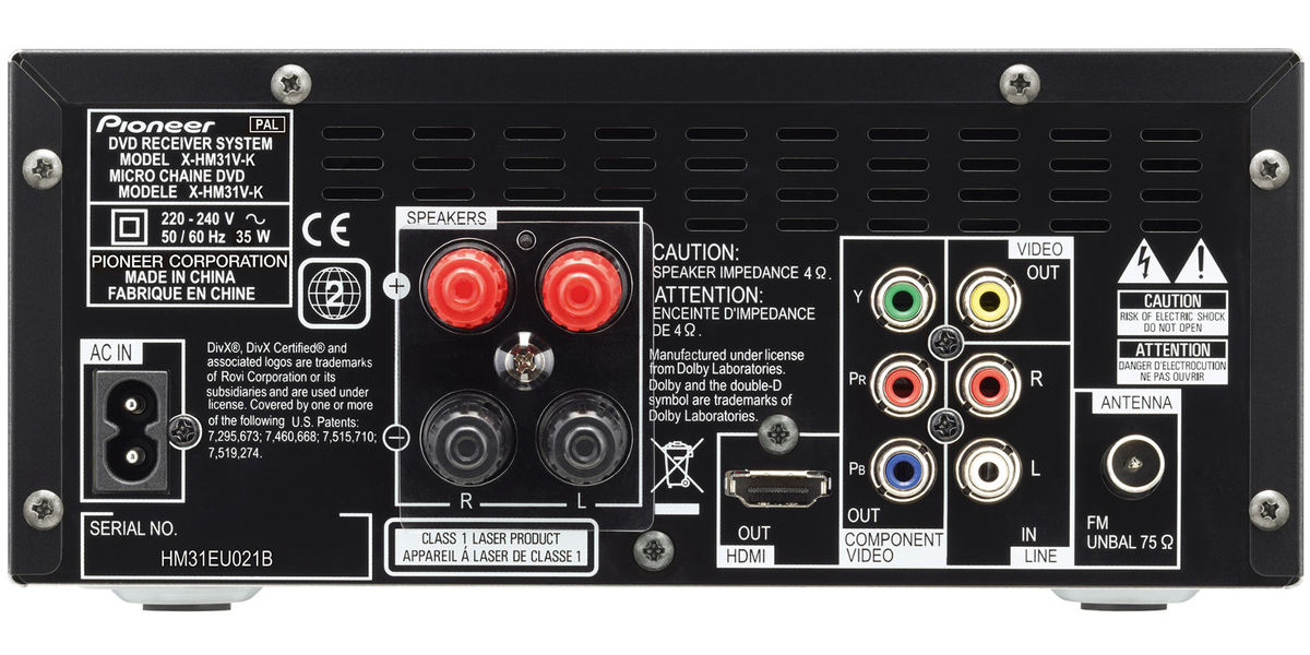 DÀN ÂM THANH DVD PIONEER X-HM32V