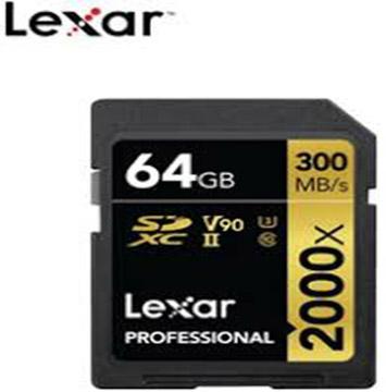 Thẻ nhớ SDXC Lexar Professional 2000x UHS-II 300MB/s 64GB