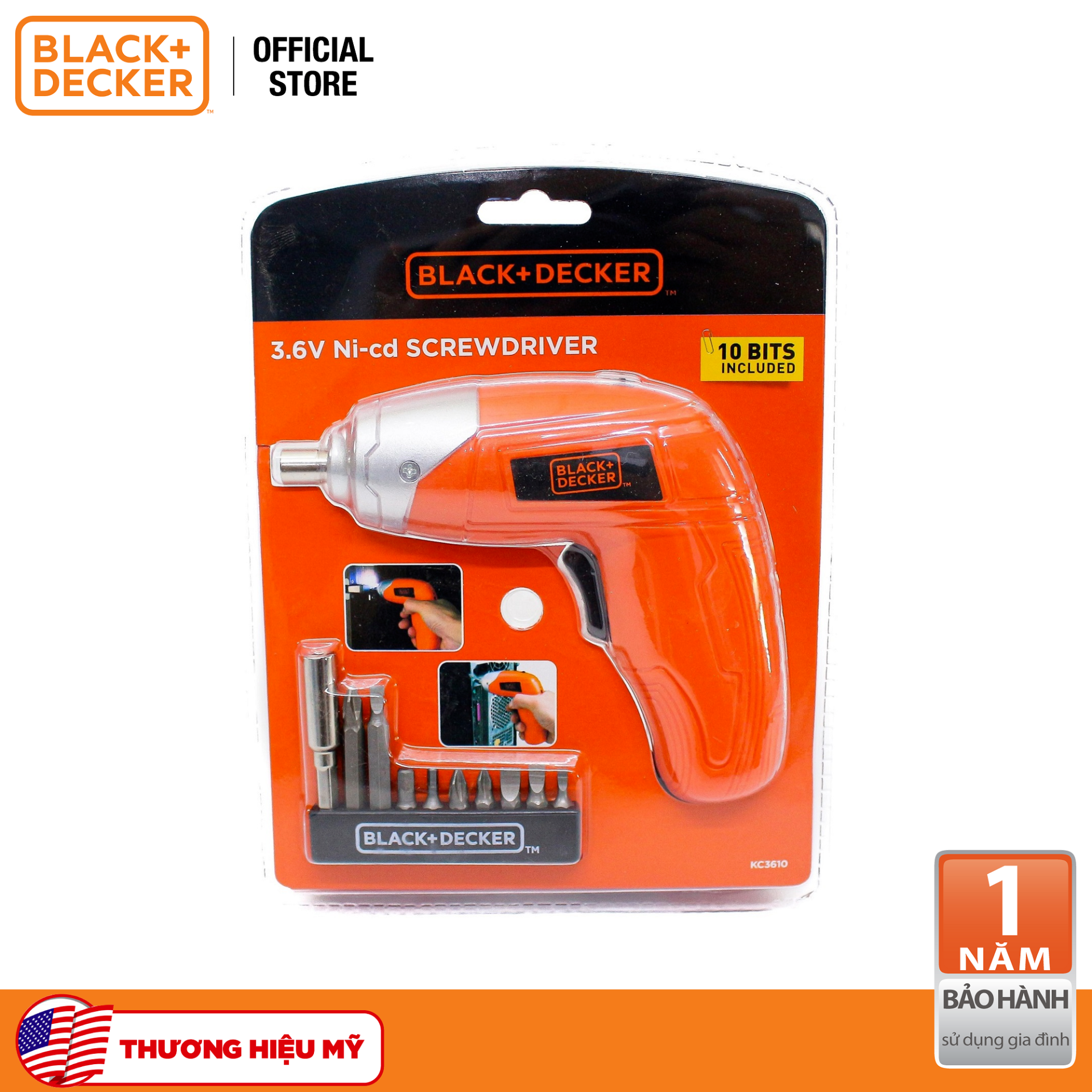 Máy vặn vít Black & Decker KC3610-B1