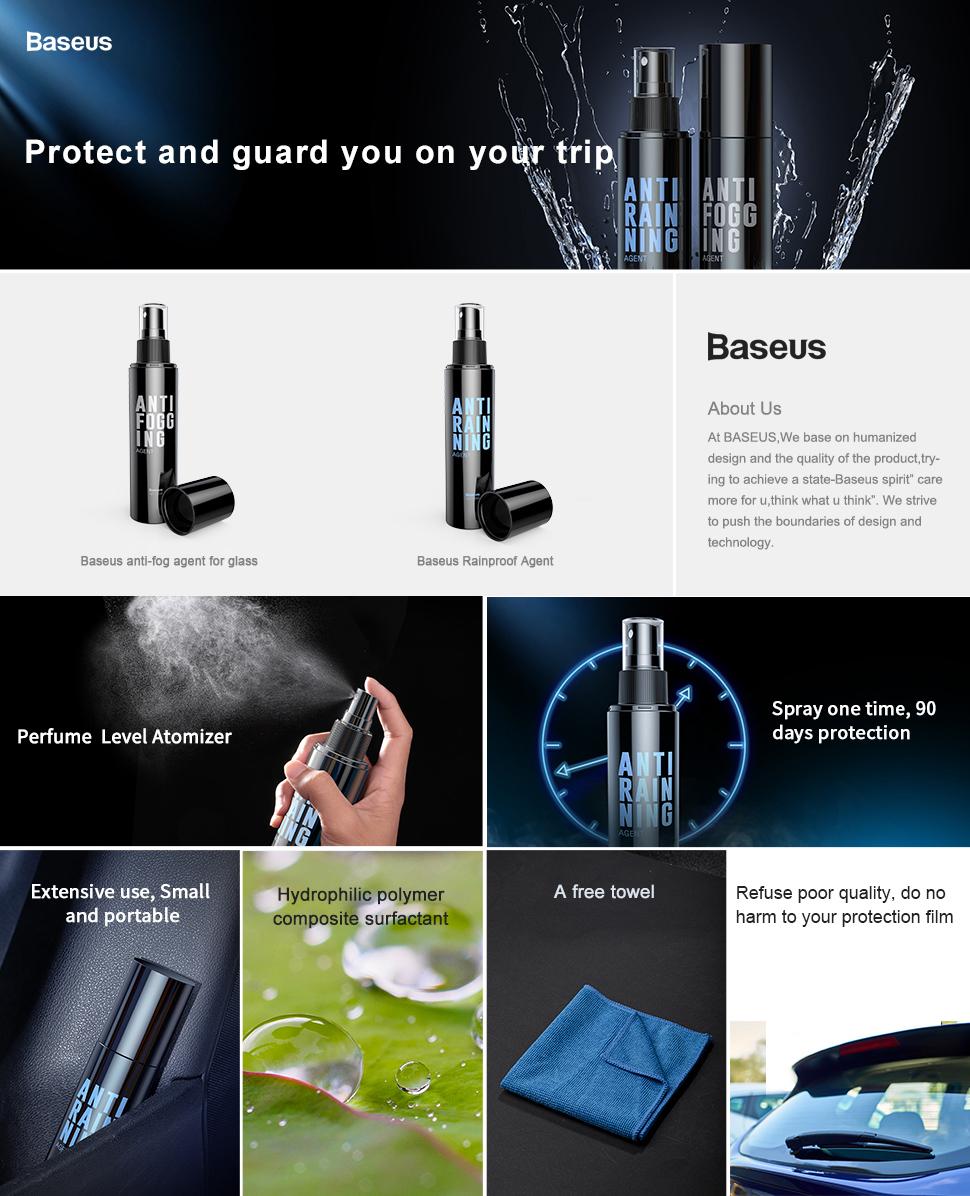Bình xịt chống đọng nước mưa Baseus Rearview Mirror Rainproof Spray