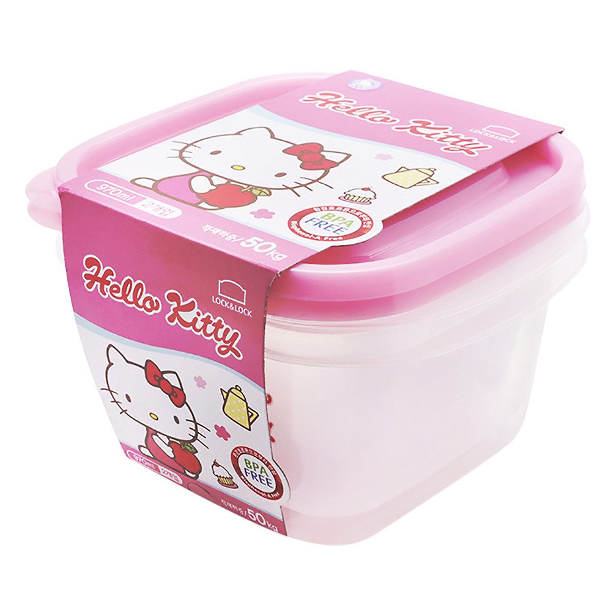 HỘP NHỰA HELLO KITTY LKT810 970ML
