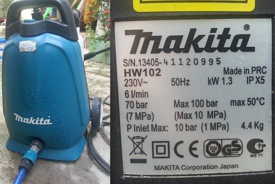 Máy phun xịt Makita HW102
