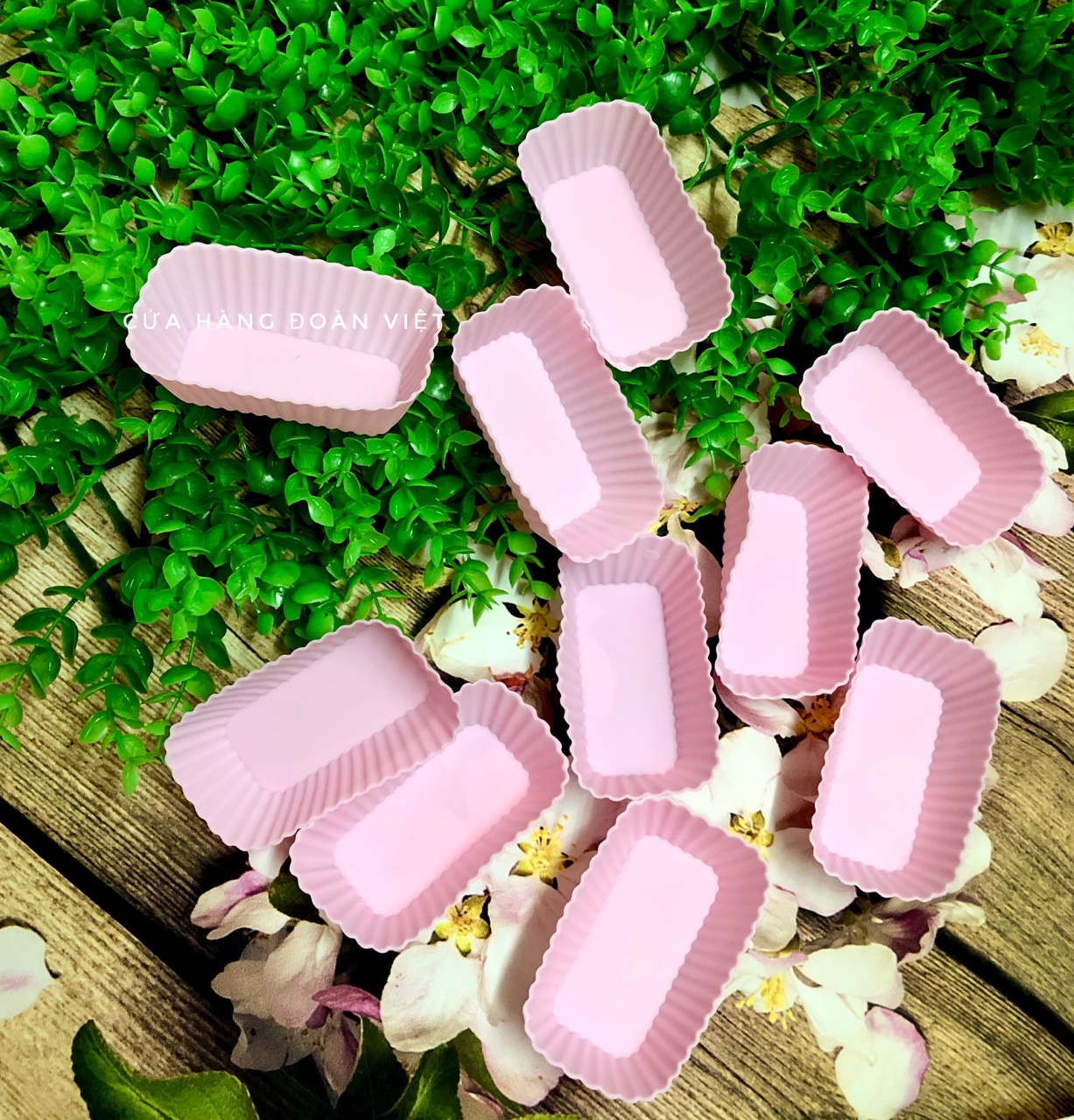 Bộ 10 khuôn làm bánh silicon