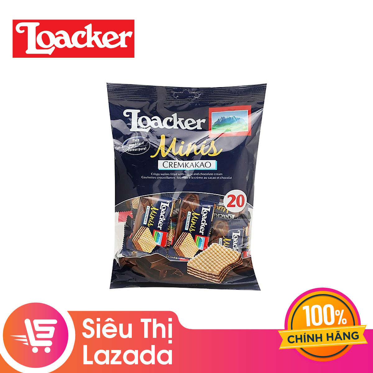 Bánh xốp Loacker Minis Napolitaner 200g