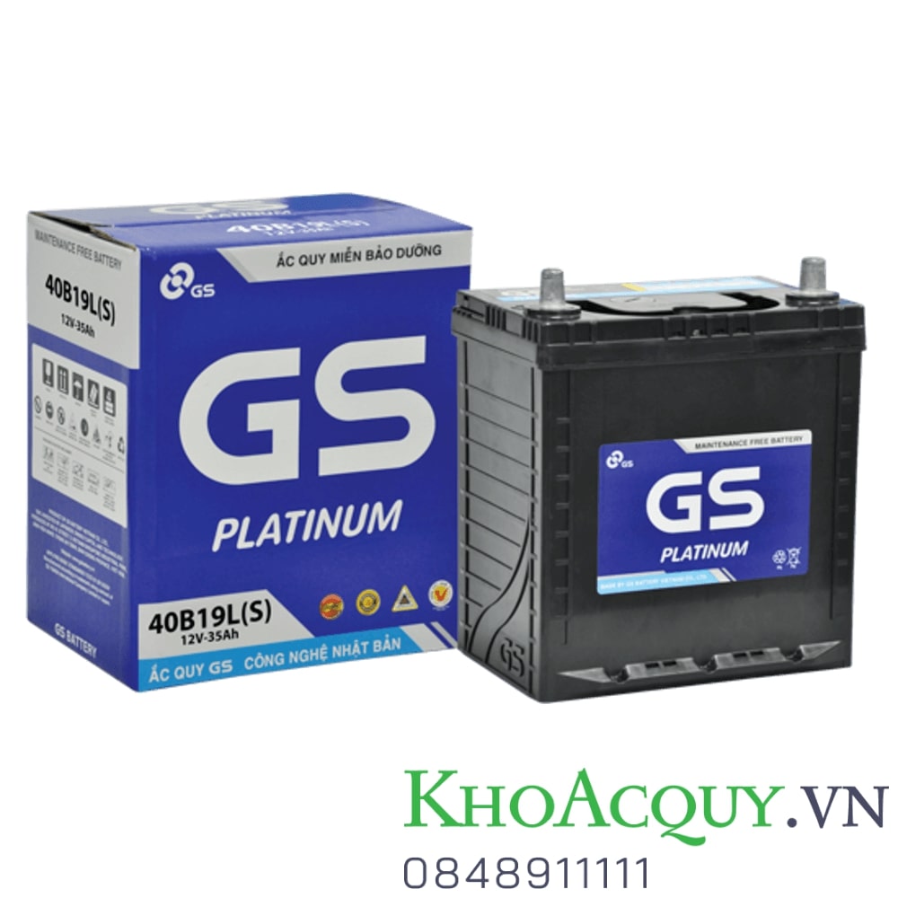Ắc quy GS 40B19L MF 12V 35AH