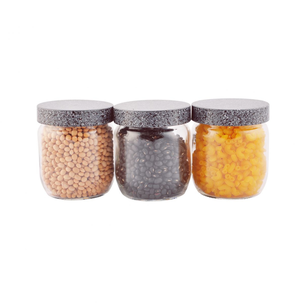 Bộ 3 hũ thuỷ tinh Herevin Granite 139357 - 400ml