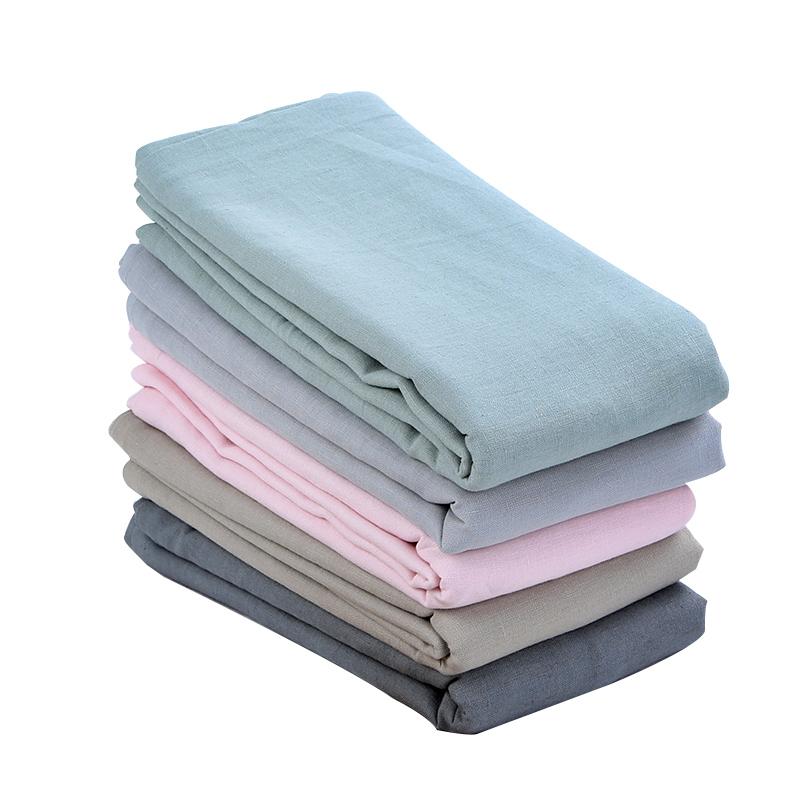 Pháp Cây Đay Linen Người Lớn Vỏ Gối Một Chiếc Giản Lược Bột Màu Xám Xanh Màu Bông Tiêu Chuẩn Vỏ Gối Một Cặp