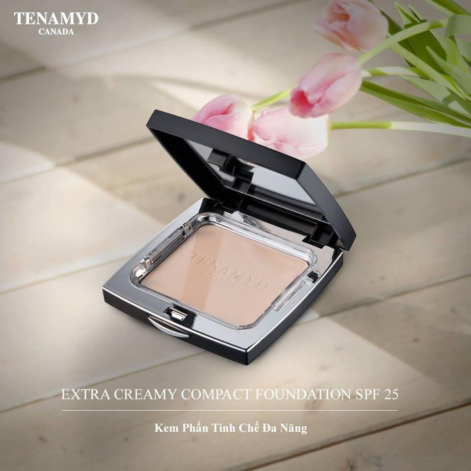 Phấn tinh chế dạng kem Tenamyd Extra Creamy Compact Foundation SPF25