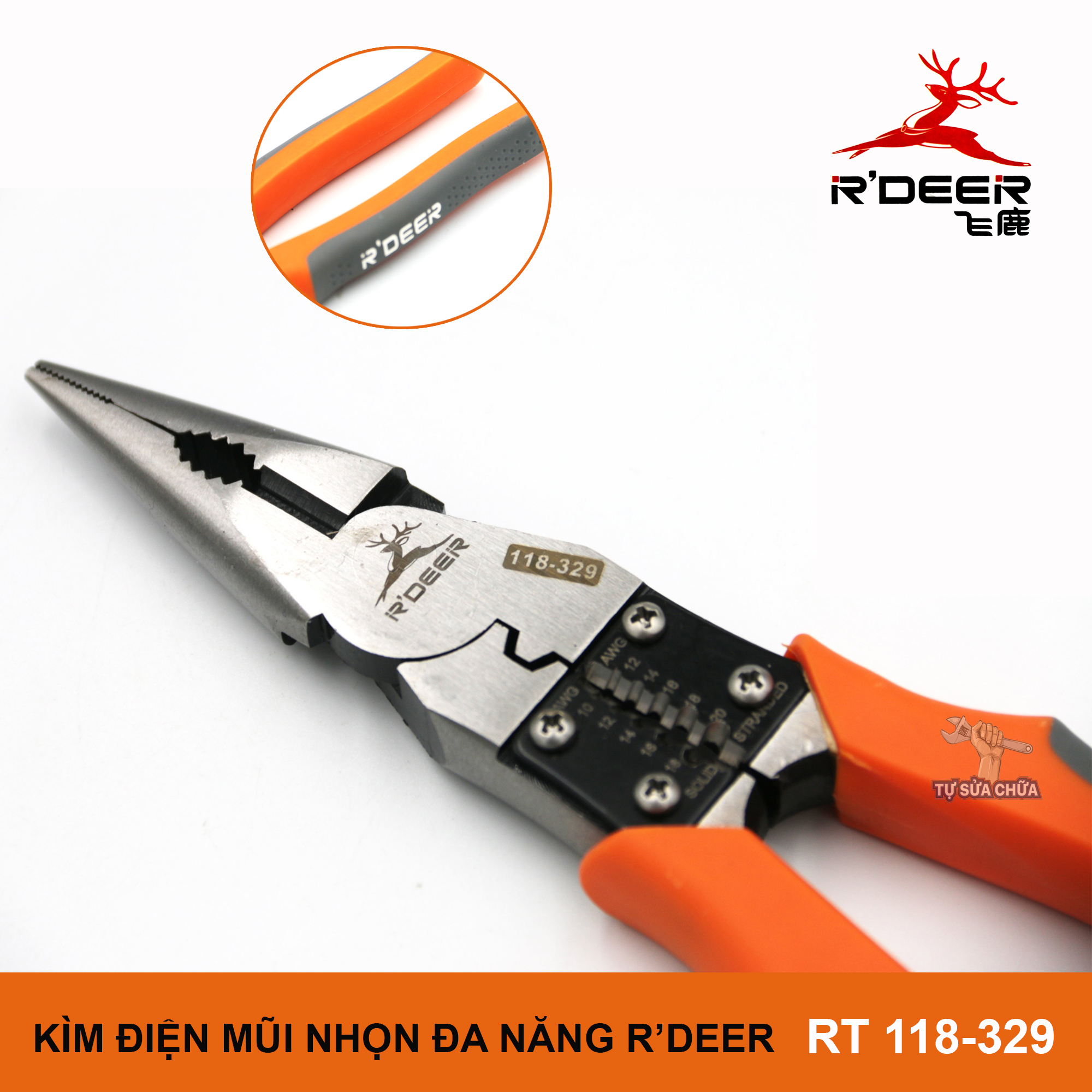 KÌM ĐIỆN MŨI NHỌN R'DEER RT 118-329