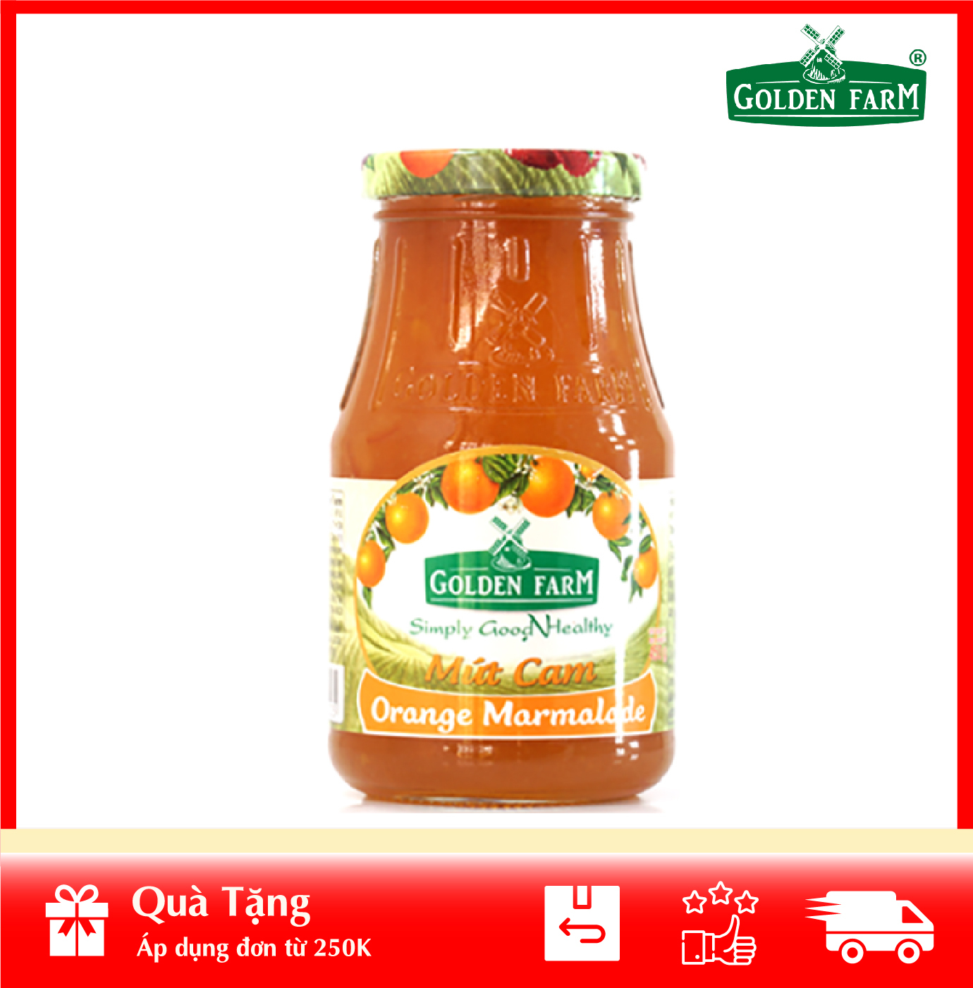 Mứt Golden Farm Cam 450G