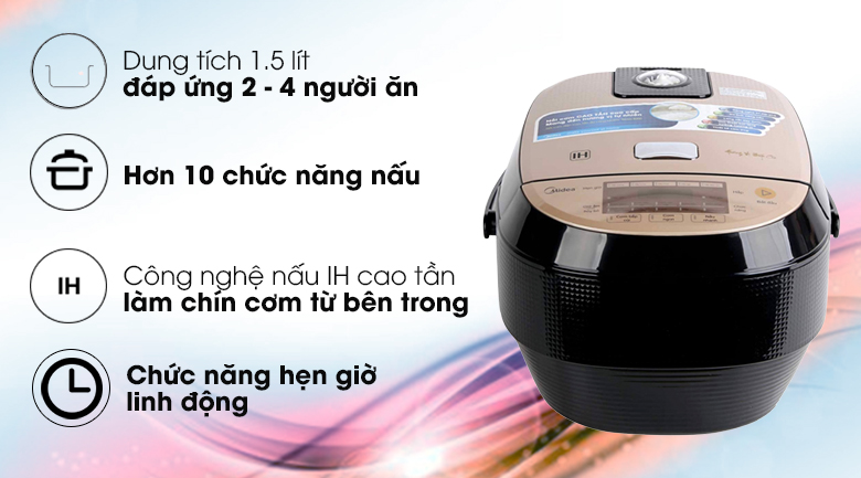 Nồi cơm điện Midea MB-HS5007 1.8L