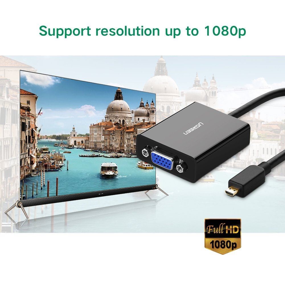 CÁP CHUYỂN MICRO HDMI RA VGA UGREEN 40269