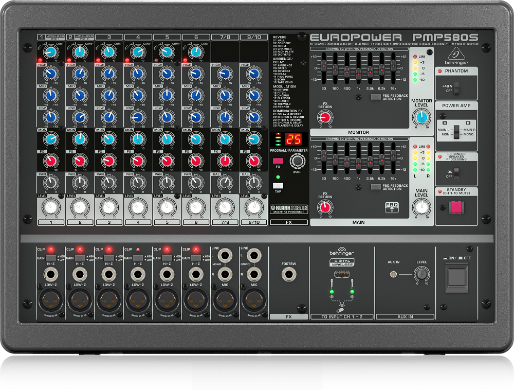 MIXER TÍCH HỢP AMPLY BEHRINGER PMP580S