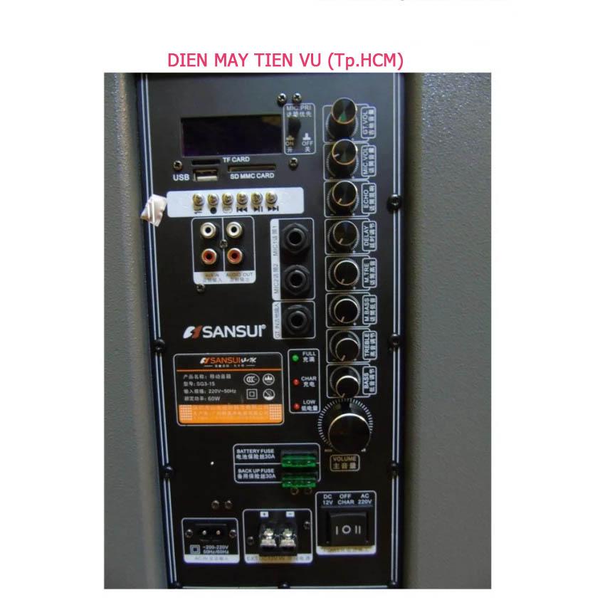 Loa vali kéo di động Sansui SG3-15