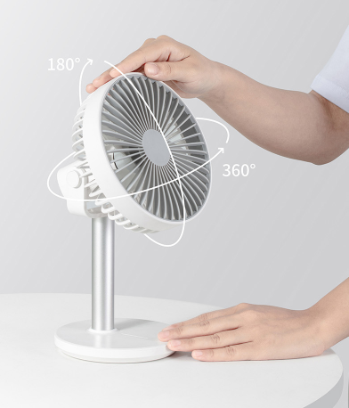 QUẠT MINI TÍCH ĐIỆN JISULIFE F7A