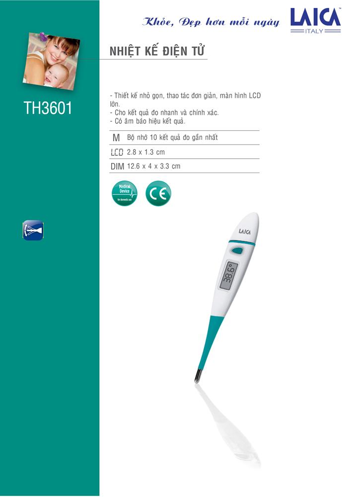 Nhiệt kế điện tử đầu mềm Laica TH3601
