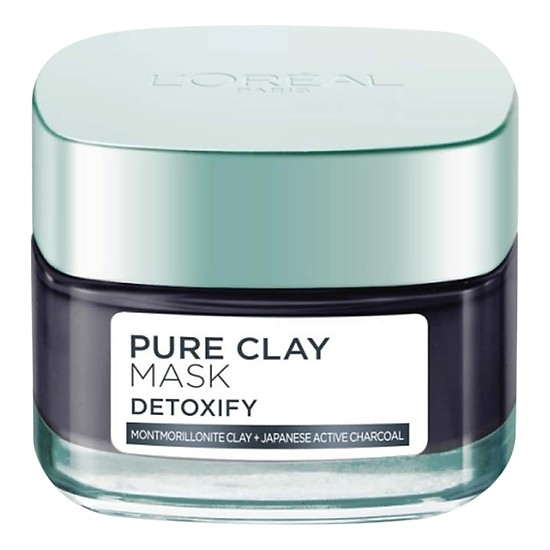 Mặt Nạ Đất Sét Thanh Lọc Giảm Mụn Đầu Đen LOreal Paris Pure Clay Mask Detoxify 50g