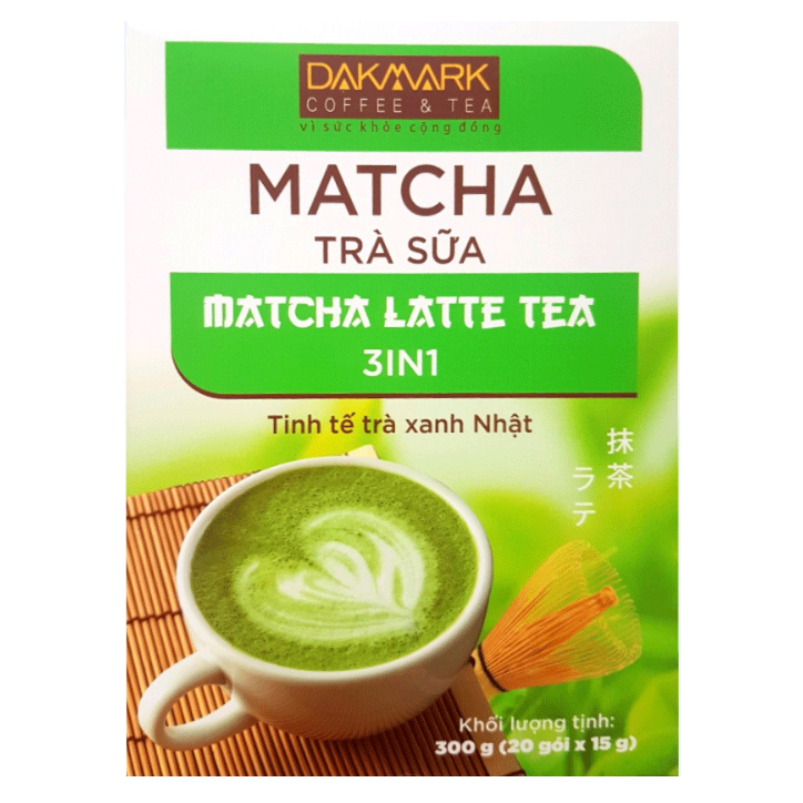 Hộp Matcha trà sữa DakMark 300g