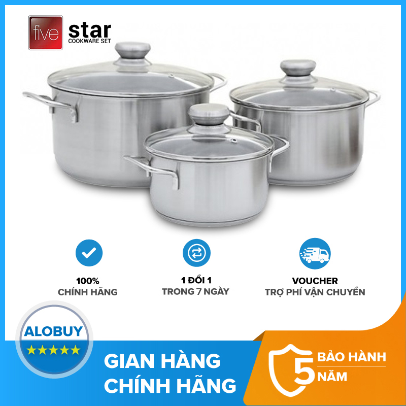 Bộ 3 nồi Fivestars FS06CG