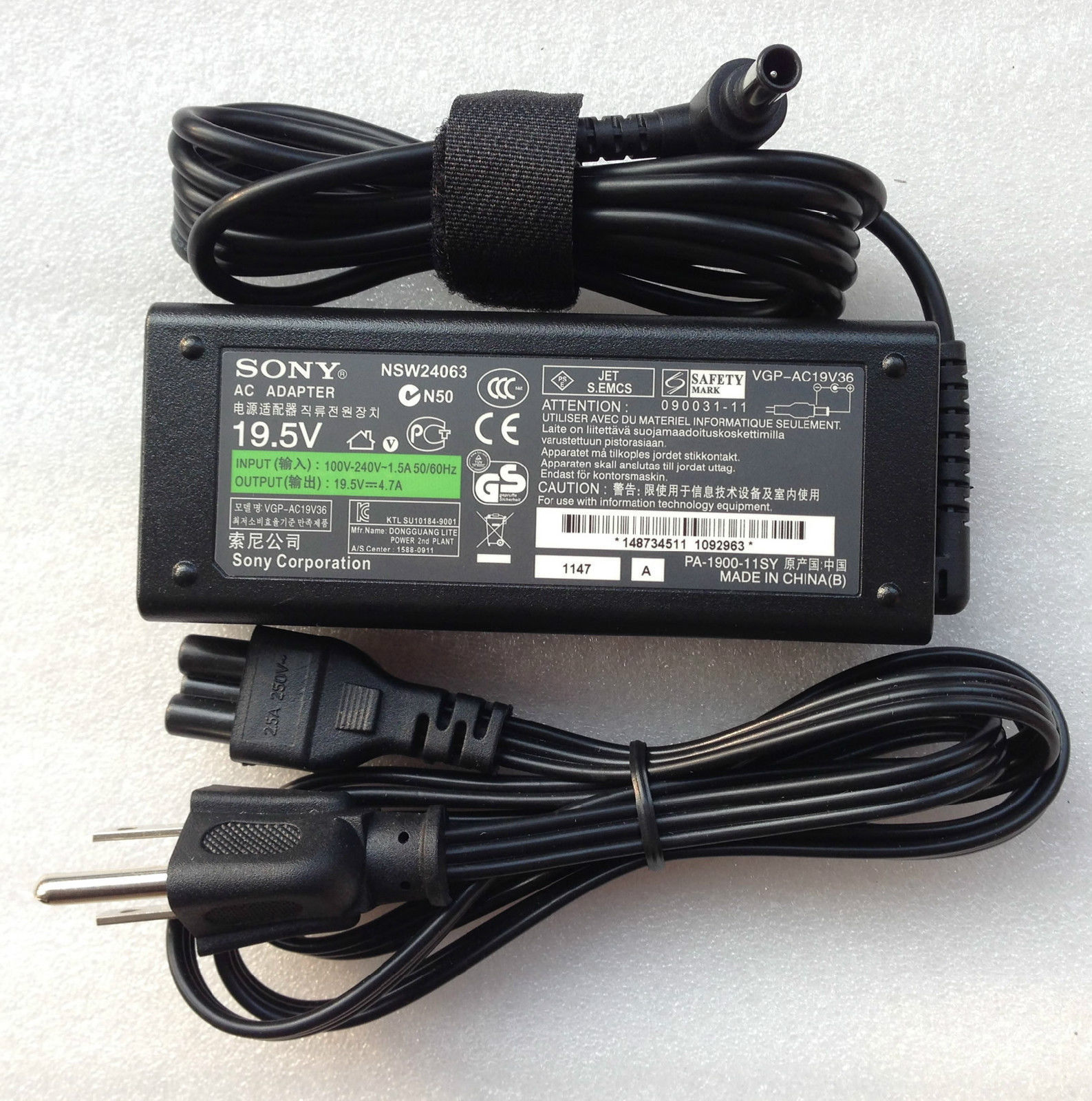 Sạc laptop Sony 19.5v 4.74A