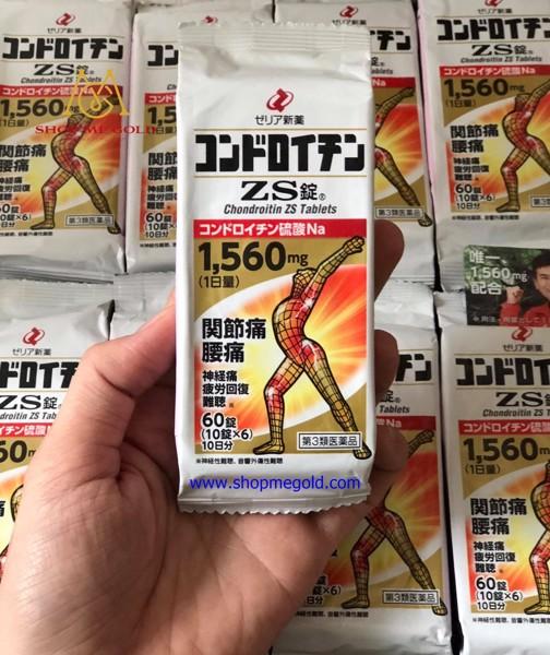 Thuốc bổ xương khớp cao cấp ZS Chondroitin gói 60 viên - Nhật Bản