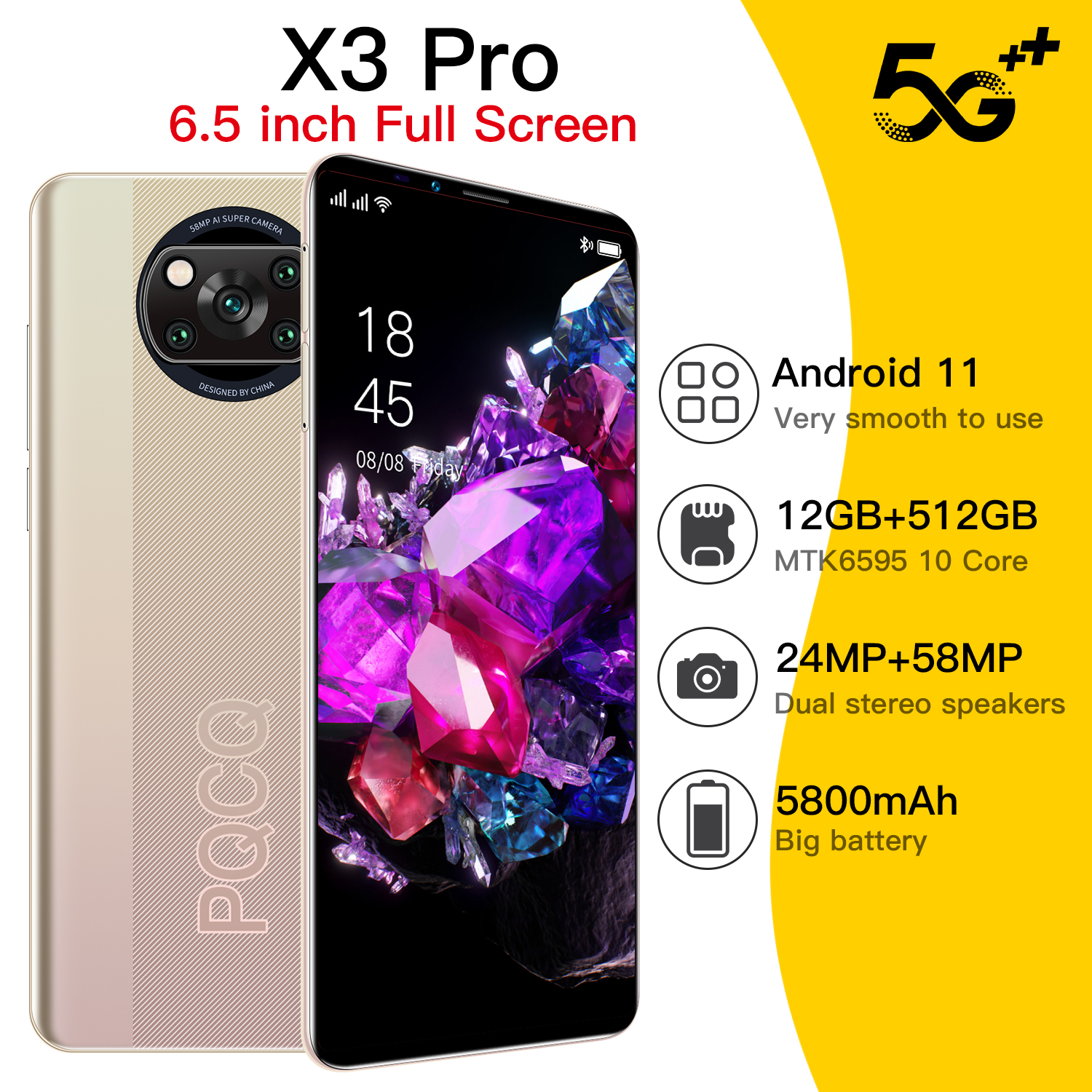 Điện Thoại Di Động POCO X3 Pro Chính Hãng Murah Màn Hình 6 5Inch Bộ Nhớ