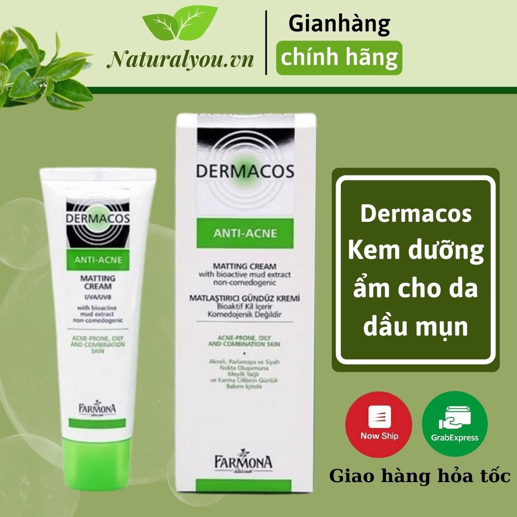 Kem Dưỡng Giảm Mụn Dầu Nhờn Farmona Dermacos Anti Acne Matting Cream