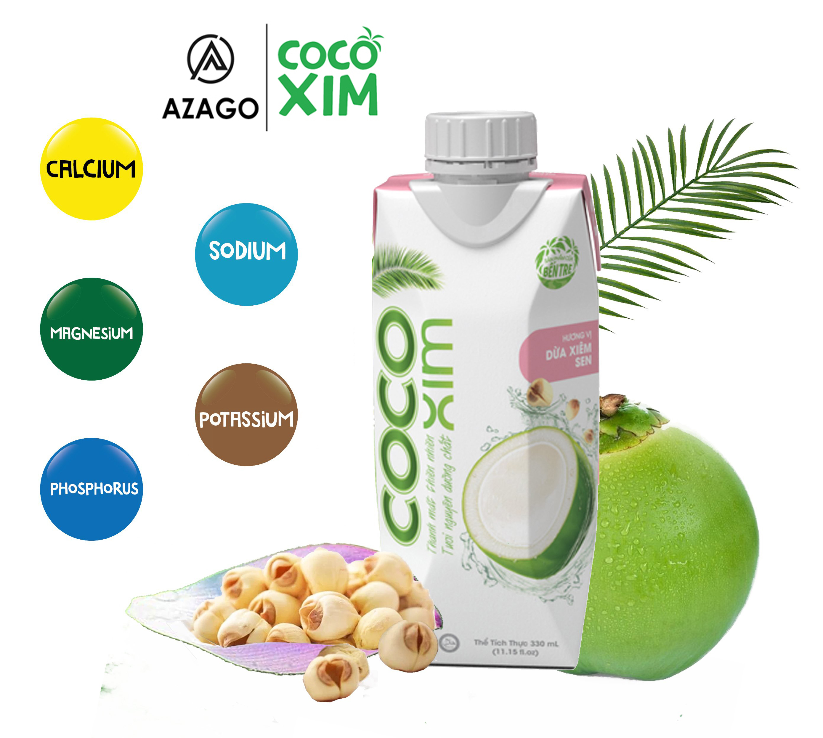 Nước dừa xiêm thơm Cocoxim 330ML