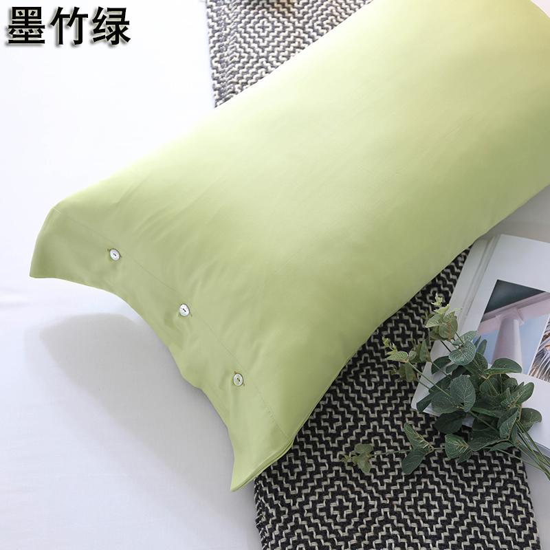 60 Vải Dệt Bằng Tơ Cotton Chất Lượng Cao Vỏ Gối Màu Cặp Cúc Áo Chiếc 100% Cotton 100% Cotton Gối Vỏ Bọc Đồng Bằng