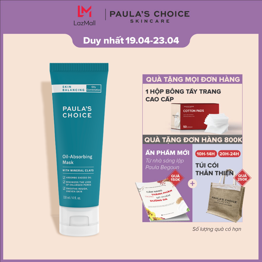 Mặt nạ giảm dầu Paula’s Choice Skin Balancing Oil Absorbing Mask 118ml
