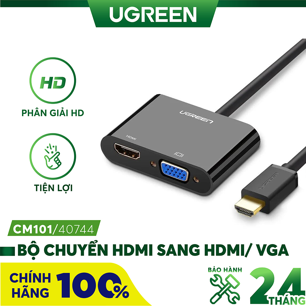 Bộ Chuyển Đổi HDMI Sang VGA HDMI Ugreen 40744