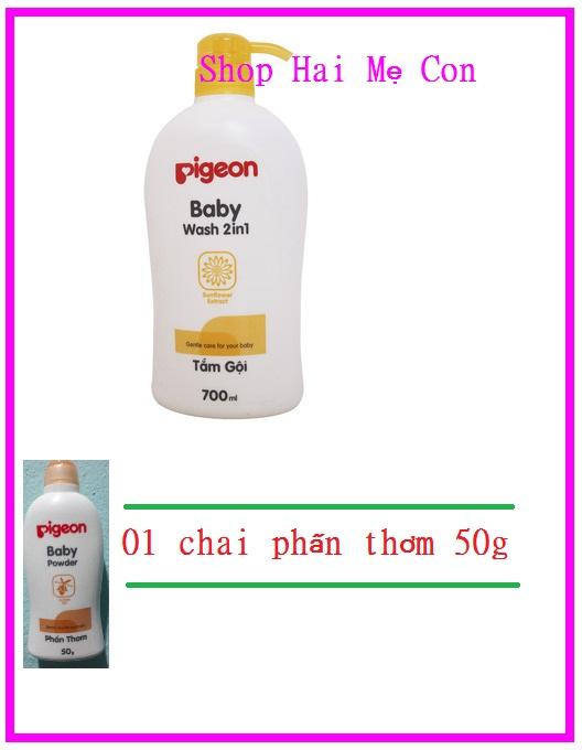 Sữa tắm gội 2 trong 1 Pigeon 700ml