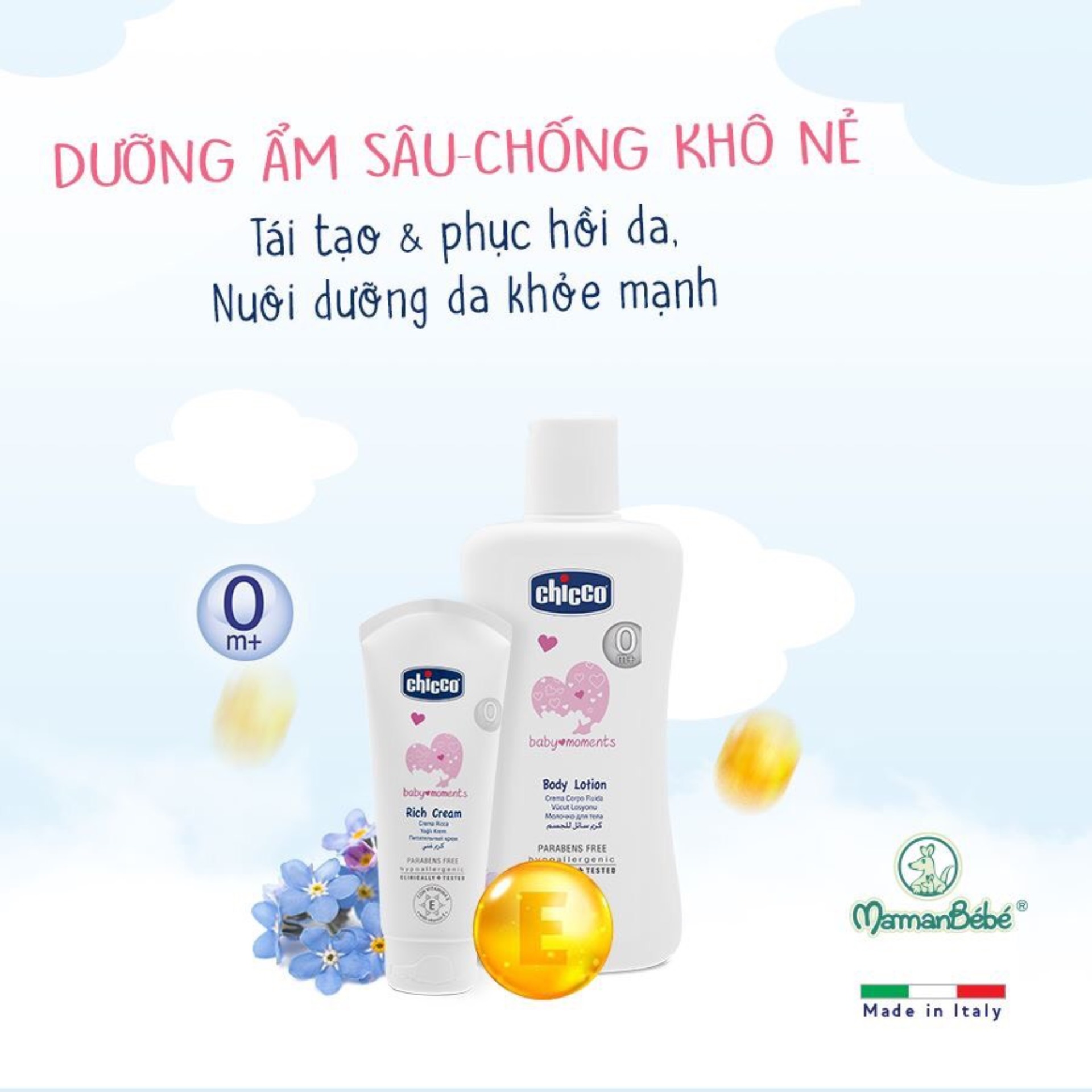 Kem dưỡng ẩm Chicco 114263 100m