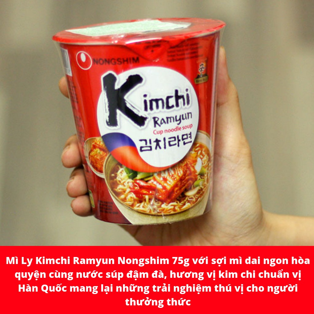 Mì Nongshim Kim Chi Ramyun 75g