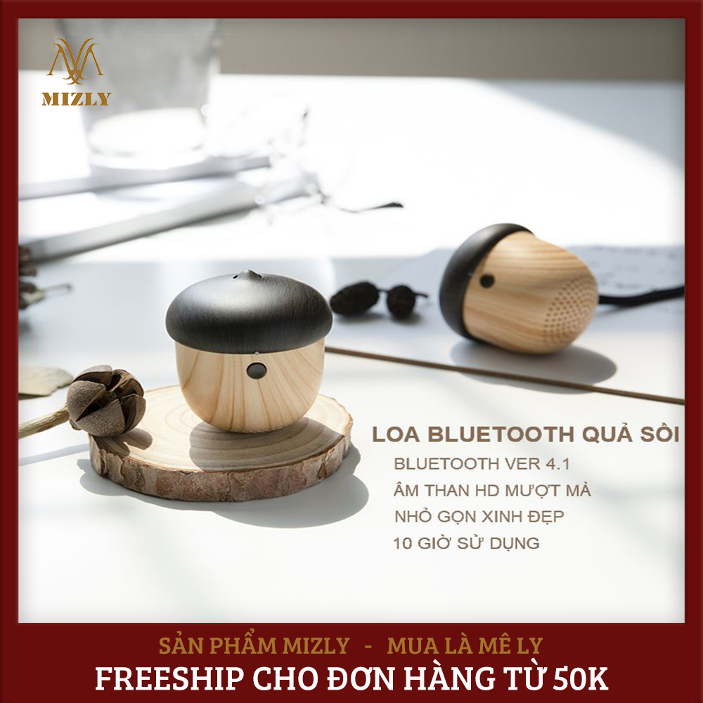 Loa bluetooth hình quả sồi