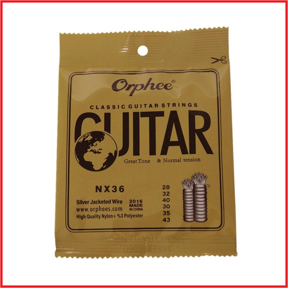 DÂY ĐÀN GUITAR NYLON ORPHEE NX36
