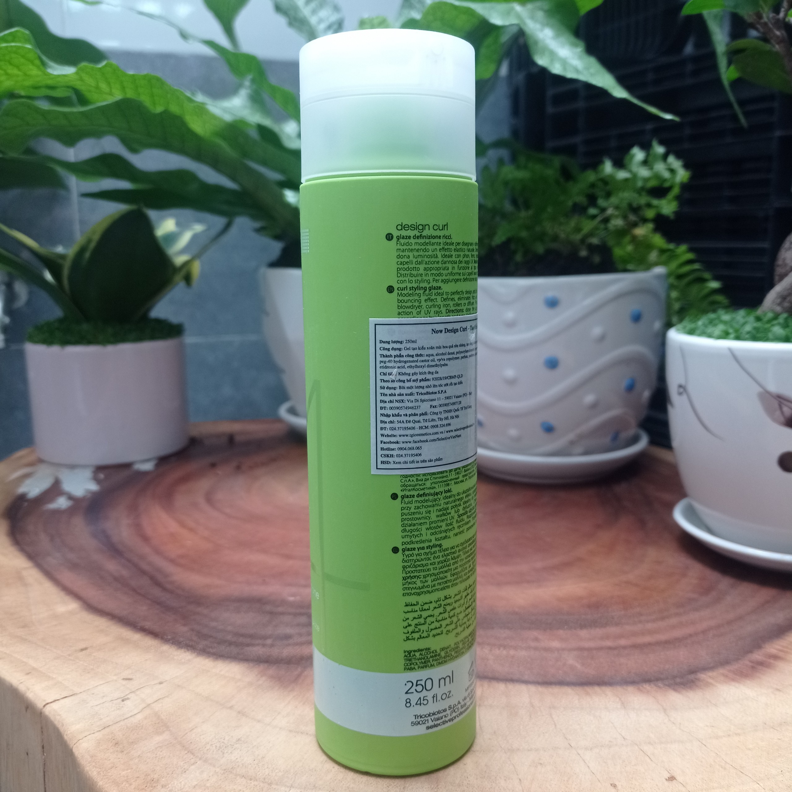 Gel Tạo Kiểu Tóc Xoăn Selective Design Curl Now 250ml