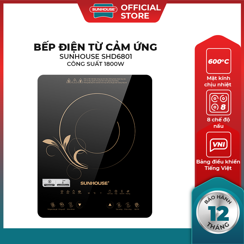 Bếp Điện Từ SUNHOUSE SHD6801