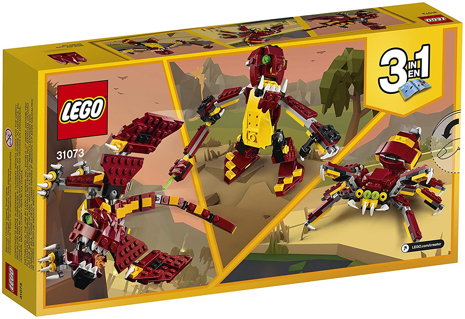 Mô hình Lego Creator 31073 – Rồng đỏ thần thoại
