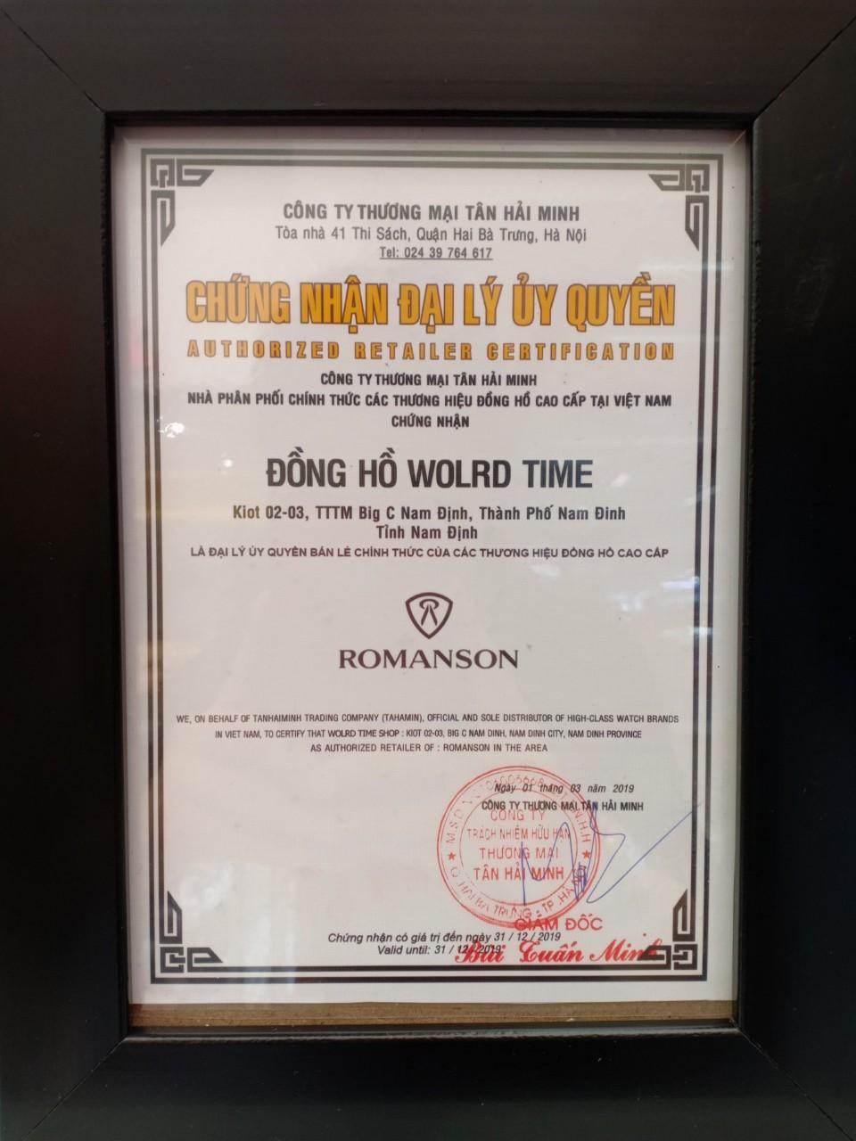 Đồng Hồ Nam Romanson TL1276