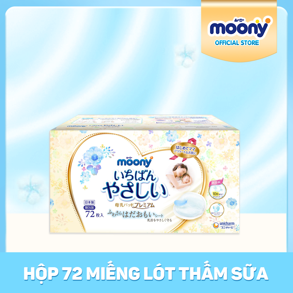 Miếng lót thấm sữa Moony - 108 miếng