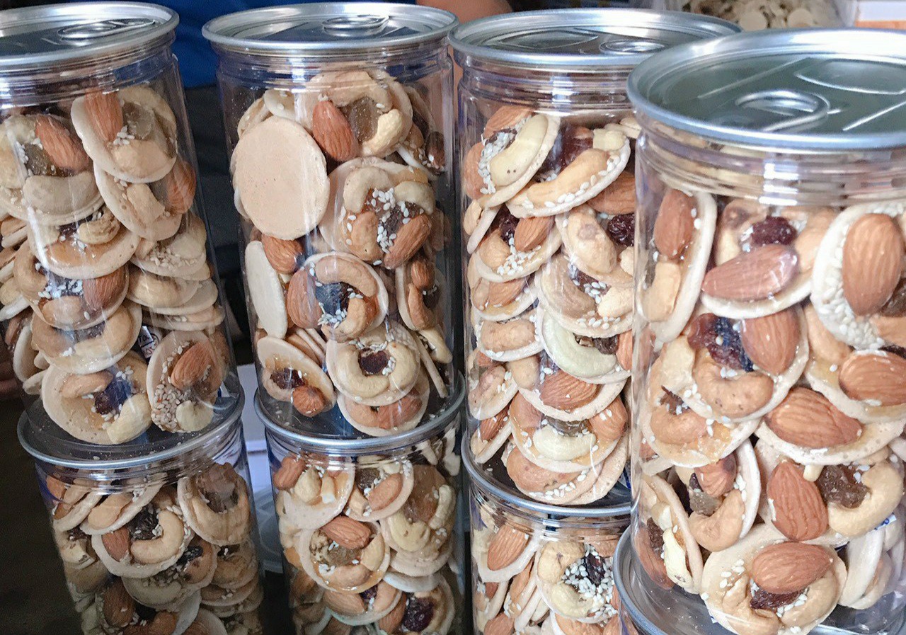 Bánh đồng tiền mix hạt 350g