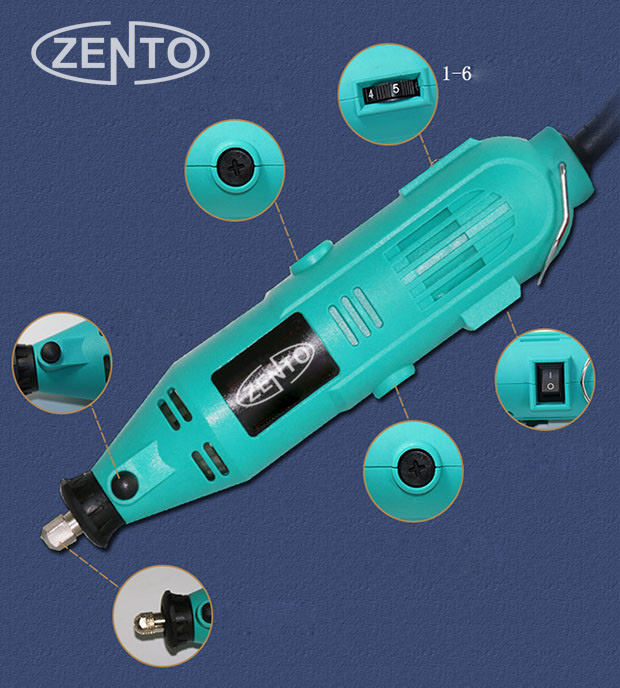 MÁY KHOAN MÀI KHẮC MINI ĐA NĂNG 252 CHI TIẾT ZENTO JS10B