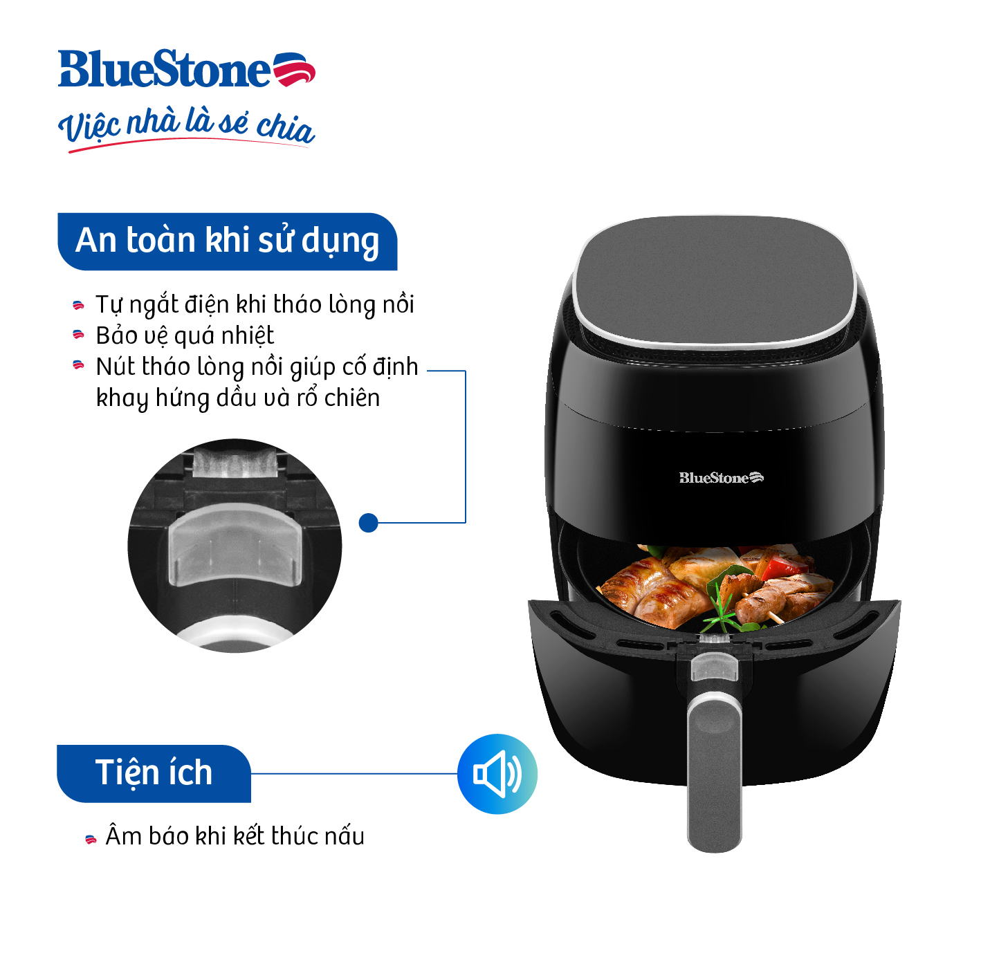 Nồi chiên không dầu Bluestone AFB-5866