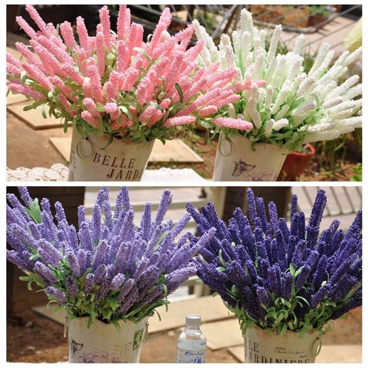 Cành hoa lavender - Hoa giả lavender trang trí nhà cửa