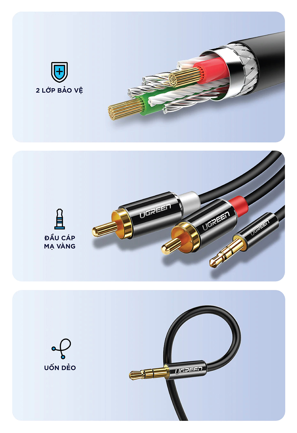 Cáp Audio 3.5mm Ugreen UG-10590